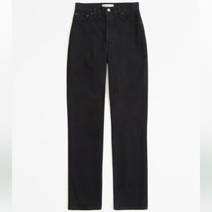 Abercrombie & Fitch NWT Ultra High Rise 90s Straight Denim Jeans Black size 24